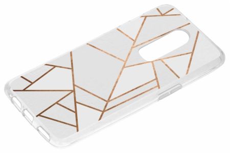 Coque design OnePlus 6 - White Graphic