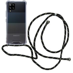 iMoshion Coque avec cordon Samsung Galaxy A42 - Noir / Dorée