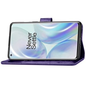 Etui de téléphone Fleurs de Trèfle OnePlus 8 - Violet