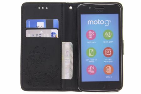 Etui de téléphone Fleurs de Trèfle Motorola Moto G5