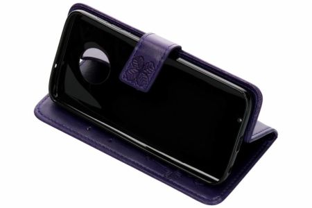 Etui de téléphone Fleurs de Trèfle Motorola Moto G6