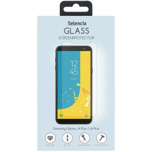Selencia Protection d'écran en verre trempé Galaxy J4 Plus / J6 Plus