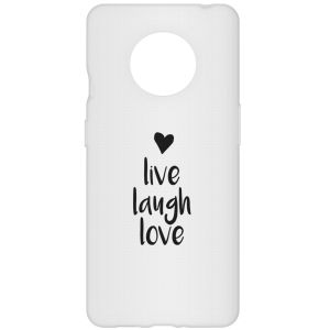 Coque design OnePlus 7T - Live Laugh Love