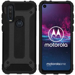 iMoshion Coque Rugged Xtreme Motorola One Action - Noir