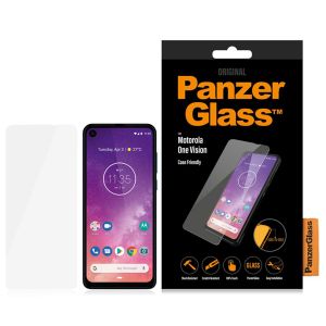 PanzerGlass Protection d'écran en verre trempé Case Friendly Motorola One Vision