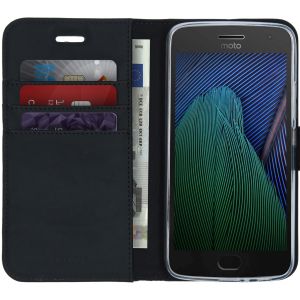 Accezz Étui de téléphone Wallet Motorola Moto G5 Plus - Noir