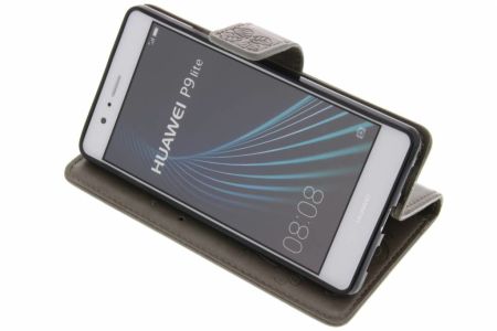 Etui de téléphone Fleurs de Trèfle Huawei P9 Lite - Gris