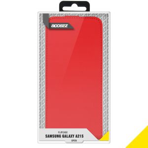 Accezz Étui à rabat Samsung Galaxy A21s - Rouge