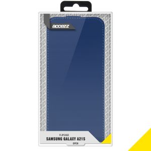 Accezz Étui à rabat Samsung Galaxy A21s - Bleu