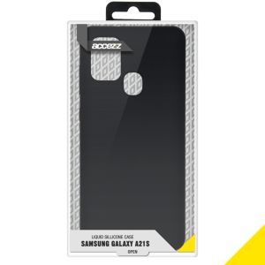 Accezz Coque Liquid Silicone Samsung Galaxy A21s - Noir
