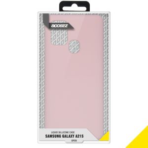 Accezz Coque Liquid Silicone Samsung Galaxy A21s - Rose