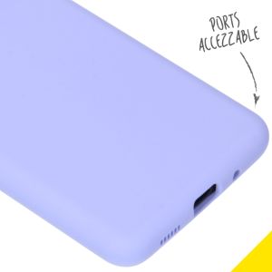 Accezz Coque Liquid Silicone Samsung Galaxy S20 - Violet