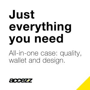 Accezz Étui de téléphone Wallet Samsung Galaxy A21s - Noir