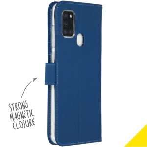 Accezz Étui de téléphone Wallet Samsung Galaxy A21s - Bleu