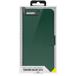 Accezz Étui de téléphone Wallet Samsung Galaxy A21s - Vert