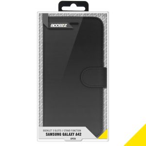 Accezz Étui de téléphone Wallet Samsung Galaxy A42 - Noir