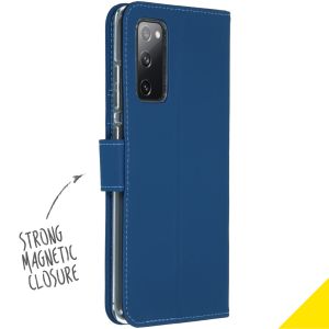 Accezz Étui de téléphone Wallet Samsung Galaxy S20 FE - Bleu foncé