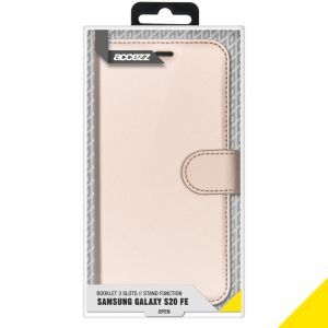 Accezz Étui de téléphone Wallet Samsung Galaxy S20 FE - Dorée