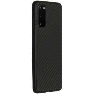 Coque silicone Carbon Samsung Galaxy S20 - Noir