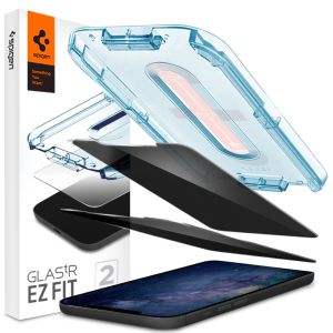 Spigen Protection d'écran en verre trempé GLAStR Privacy Applicator iPhone 12 Mini