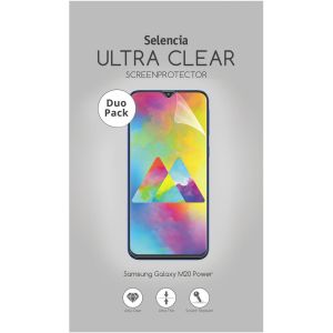 Selencia Protection d'écran Duo Pack Ultra Clear Galaxy M20 Power