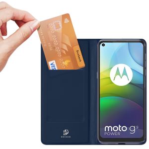 Dux Ducis Étui de téléphone Slim Motorola Moto G9 Power - Bleu foncé