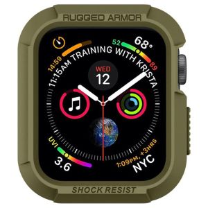 Spigen Coque Rugged Armor™ pour l'Apple Watch Series 4-6 / SE - 44 mm - Vert