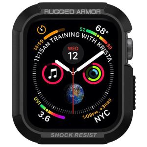 Spigen Coque Rugged Armor™ pour l'Apple Watch Series 4-6 / SE - 44 mm - Noir