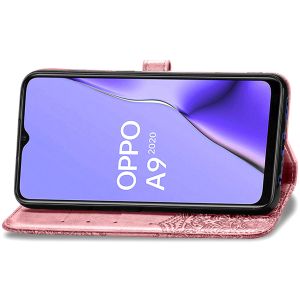 Etui de téléphone portefeuille Mandala Oppo A5/A9 (2020)