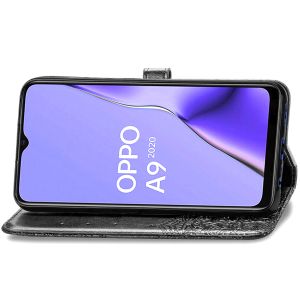 Etui de téléphone portefeuille Mandala Oppo A5/A9 (2020)