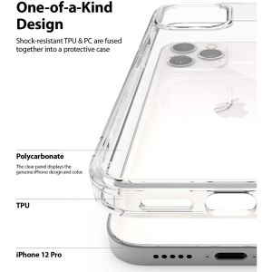 Ringke Coque Fusion iPhone 12 (Pro) - Transparent