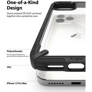Ringke Coque Fusion X iPhone 12 Pro Max - Noir
