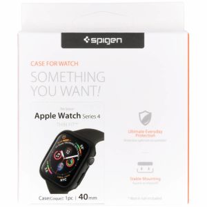 Spigen Coque Thin Fit™ Apple Watch Series 4 / 5 / 6 / SE - 40 mm - Noir