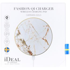 iDeal of Sweden Chargeur universel Qi - Carrara Gold Marble