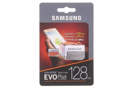 Samsung EVO Plus microSDXC de 128 Go de classe 10 + adaptateur