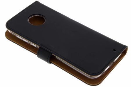 Coque silicone à rabat luxe pour Motorola Moto G6 Plus -Noir