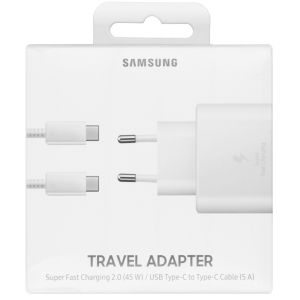 Samsung Adaptateur de voyage à charge + câble USB-C vers USB-C
