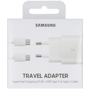 Samsung Adaptateur de voyage + câble USB-C vers USB-C - Blanc