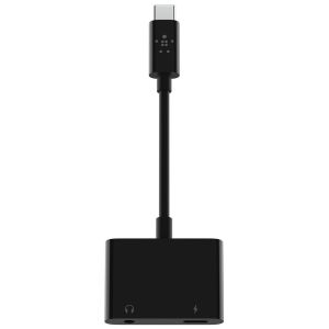 Belkin Adaptateur RockStar USB-C Charge + Audio 3,5 mm - Noir