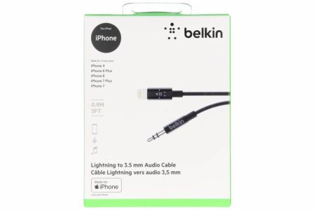 Belkin Câble Lightning vers audio Jack 3,5 mm - 0,9 mètres