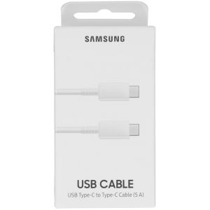 Samsung Câble USB-C vers USB-C - 5A - 1 mètre - Blanc