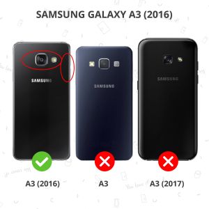 Coque rigide de luxe pour Samsung Galaxy A3 (2016) - Noir