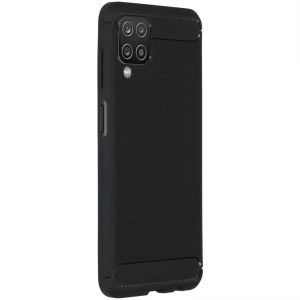 Coque brossée Samsung Galaxy A12 - Noir