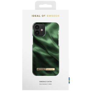 iDeal of Sweden Coque Fashion iPhone 12 Mini - Emerald Satin