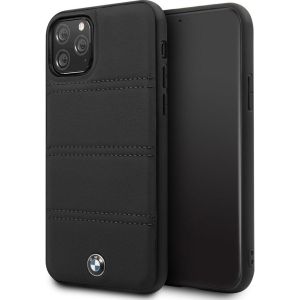 BMW Coque en cuir iPhone 11 Pro Max - Noir