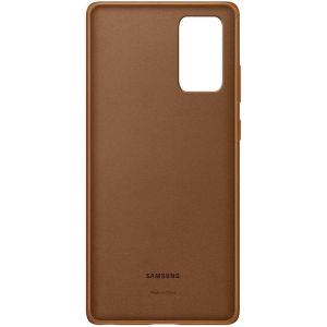 Samsung Original Coque en cuir Samsung Galaxy Note 20 - Brun