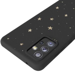 iMoshion Coque Design Samsung Galaxy A72 - Etoiles / Noir