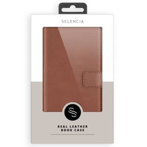 Selencia Étui de téléphone portefeuille en cuir véritable Samsung Galaxy S20 FE