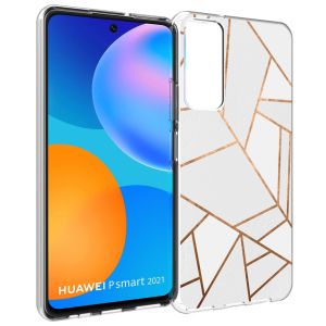 iMoshion Coque Design Huawei P Smart (2021) - White Graphic