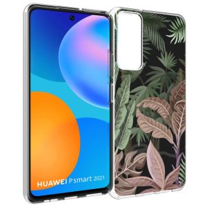 iMoshion Coque Design Huawei P Smart (2021) - Jungle - Vert / Rose